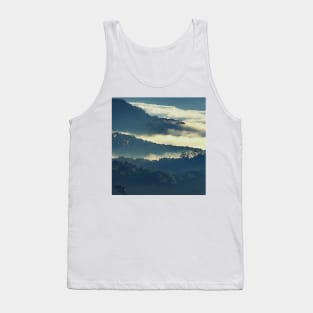 Mountains Covered In Fog Tank Top